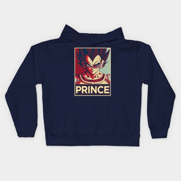 Prince of the Saiyans Kids Hoodie by Insanity_Saint